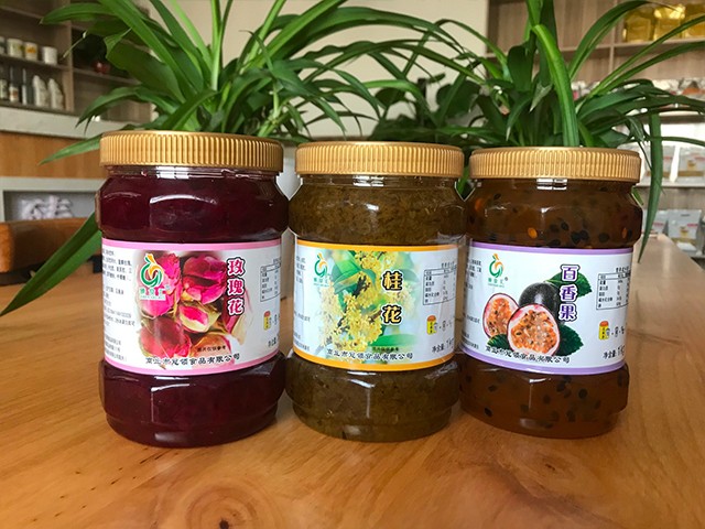 玫瑰花花茶、桂花花茶、百香果花茶