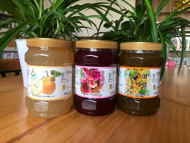 雪梨花茶、玫瑰花花茶、桂花花茶