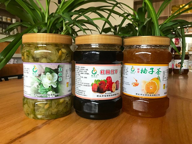 茉莉花花茶、桂圓紅棗花茶、柚子花茶